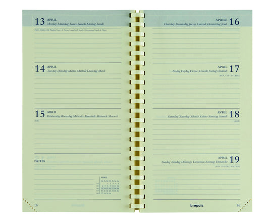 Agendavulling 2026 Brepols Interplan 7d/2p spiraal