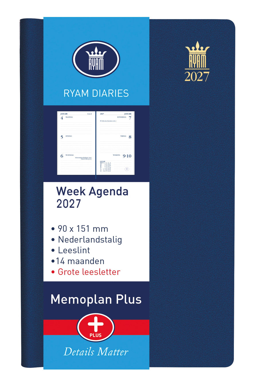 Agenda 2026 Ryam memoplan 7 plus Mundior 7d /2p zw