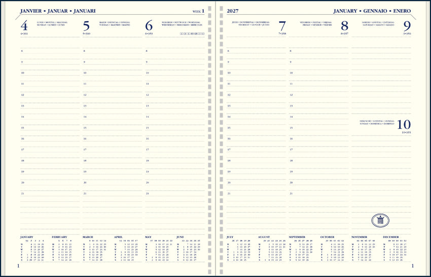 Agendavulling 2026 Ryam Executive 7d/2p staand
