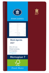 Agenda 2026 Ryam Memoplan 7 Suprema 7d/2p bordeaux