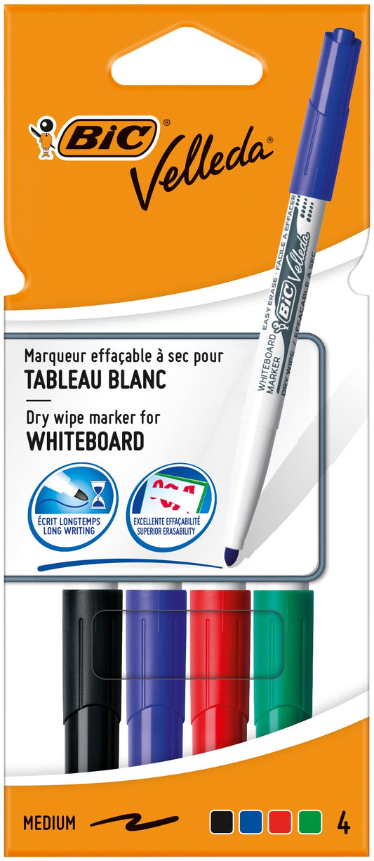 Whiteboardmarker Bic 1744 rond M assorti