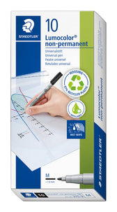 Viltstift Staedtler OHP Lumo M 315 non perm zwart - afbeelding 5
