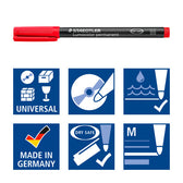 Viltstift Staedtler OHP Lumo M 317 perm wp4 - afbeelding 6