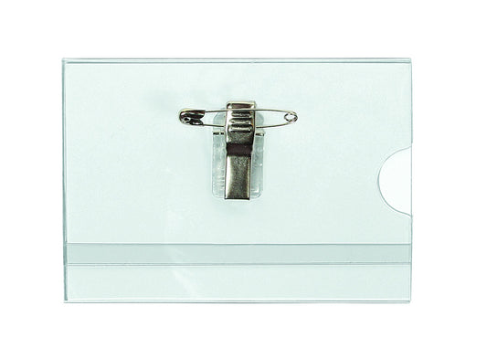 Badge Quantore clip+speld 60x90mm