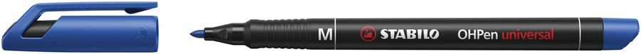 Viltstift STABILO OHP 843/41 rond M blauw