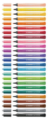 Viltstift STABILO Cappi 168/12 Arty M 12st assorti - afbeelding 9