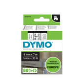 Labeltape Dymo LabelManager D1 polyester 6mm trns - afbeelding 3