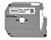 Labeltape Brother Ptouch MK231 12mm wit - afbeelding 2