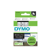 Labeltape Dymo LabelManager D1 polyester 24mm trns - afbeelding 3