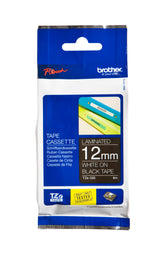 Labeltape Brother Ptouch TZe335 12mm zwart