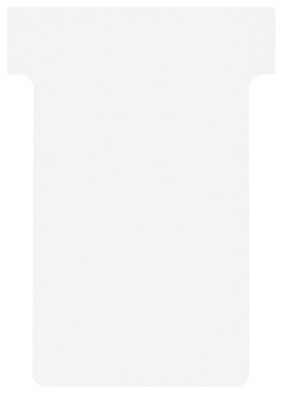 T-kaart Nobo nr.2 48mm wit 100 stuks