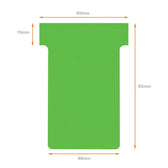T-kaart Nobo nr.2 48mm groen 100 stuks - afbeelding 4