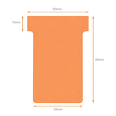 T-kaart Nobo nr.2 48mm oranje 100 stuks - afbeelding 4