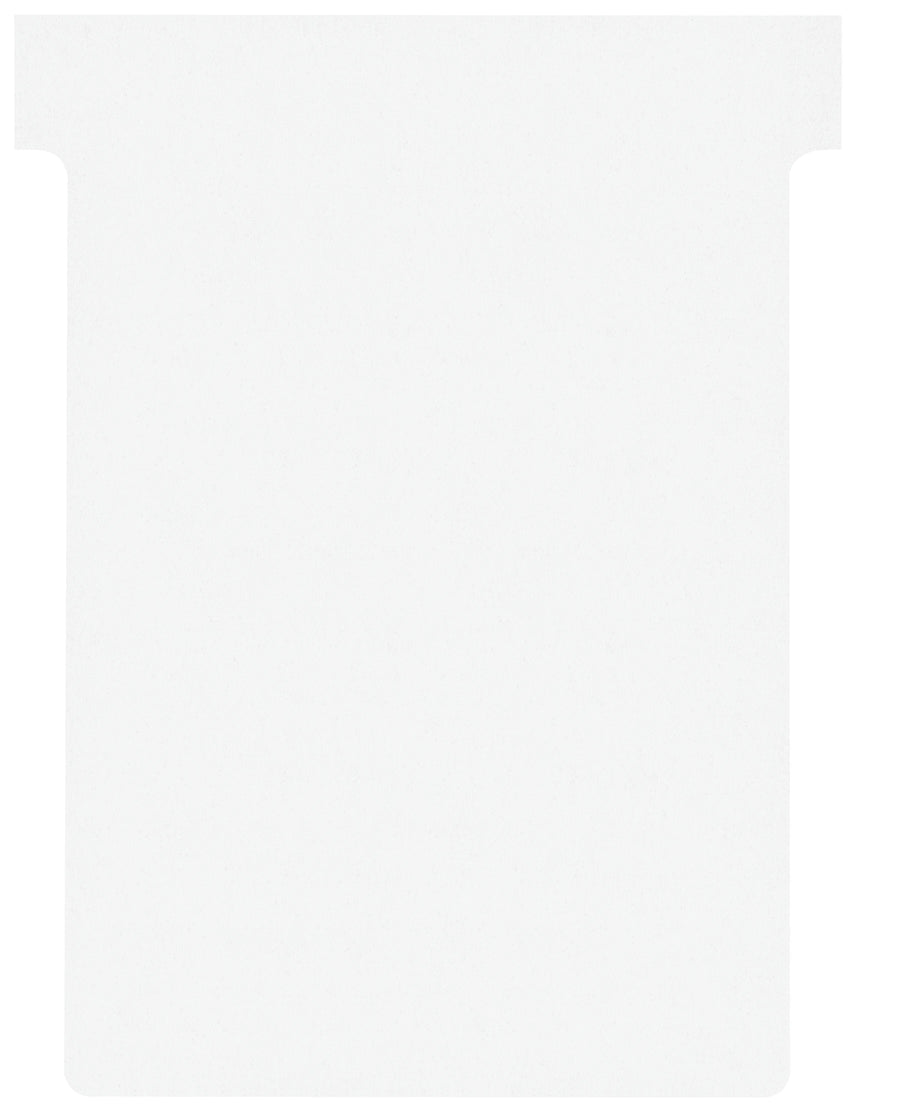 T-kaart Nobo nr.3 80mm wit 100 stuks