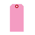 Rosa Radium-Etiketten mit verstärkter Öse – 60 x 120 mm (225 g/m²)