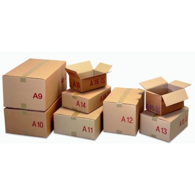 Bruine collomoduul-doos 600 x 400 x 200 mm van EB-dubbelgolf karton