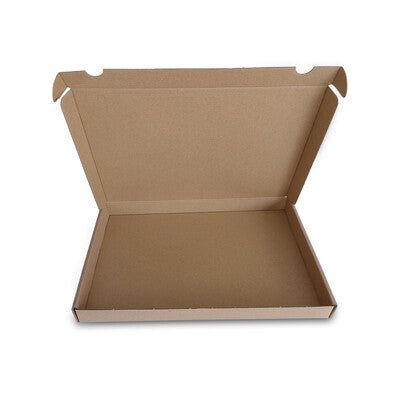 Bruine brievenbusdoos 225 x 155 x 27 mm van enkelgolf kraftkarton