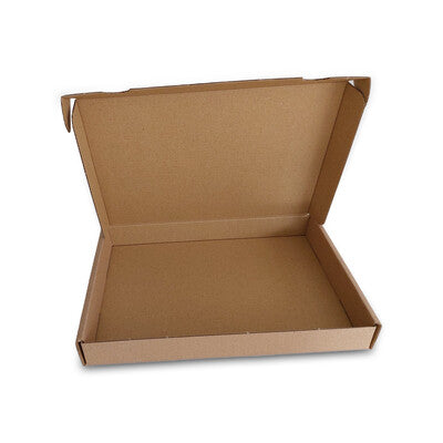 Bruine brievenbusdoos 310 x 215 x 27 mm van enkelgolf kraftkarton