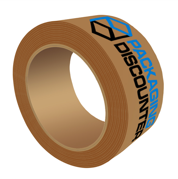 Kraft solvent tape bedrukt - 2 kleuren
