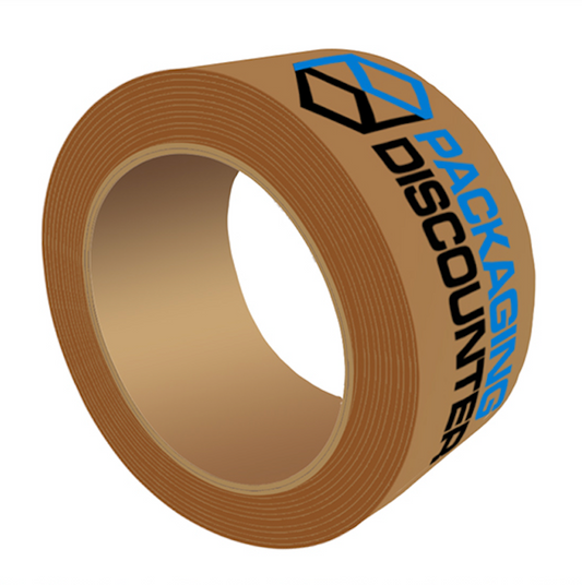 Kraft solvent tape bedrukt - 2 kleuren