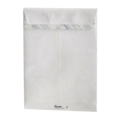 Tyvek® envelop 229 x 324 mm – Wit – Super Seal sluiting – Doos 100 stuks
