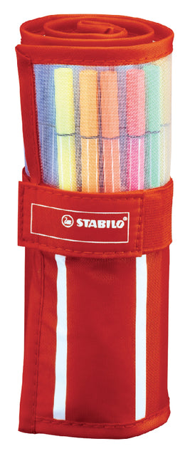 Fineliner STABILO Pen 68/30 rollerset ass 30st