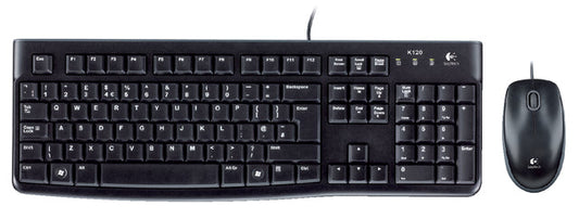 Toetsenbord Logitech K120 Qwerty muis USB zwart