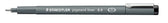 Fineliner Staedtler pigment 308 0.4mm zwart