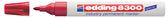Viltstift edding 8300 industrie rond 1-3mm rood