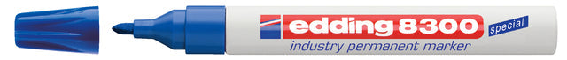 Viltstift edding 8300 industrie rond 1-3mm blauw