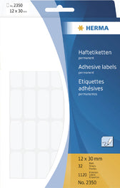 Etiket HERMA 2350 12x30mm wit 1120stuks