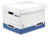 Archiefdoos Bankers Box System standaard wit blauw - afbeelding 2