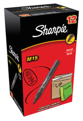 Viltstift Sharpie M15 1.8mm zwart - afbeelding 2