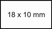 Prijsetiket 18x10mm Sato PB1 permanent wit