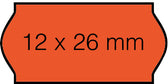 Prijsetiket 12x26mm Open-Data C6 permanent fl rood