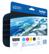 Inktcartridge Brother LC-985VALBP zwart + 3kleuren
