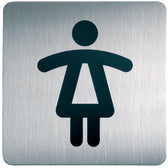 Infobord pictogram Durable vierkant wc dames 150mm