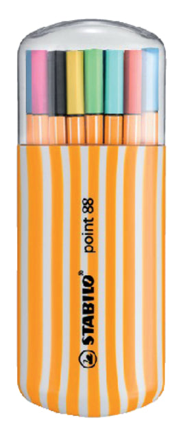 Fineliner STABILO point 88/20 zebra-etui F assorti