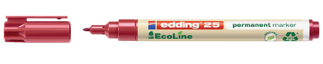 Viltstift edding 25 Eco rond 1mm rood
