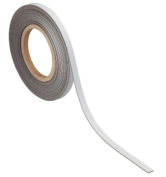 Magneetband MAUL beschrijfbaar 10mx10mmx1mm wit