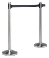 Afzetpaal Securit RVS met rolband 210cm zwart - afbeelding 2
