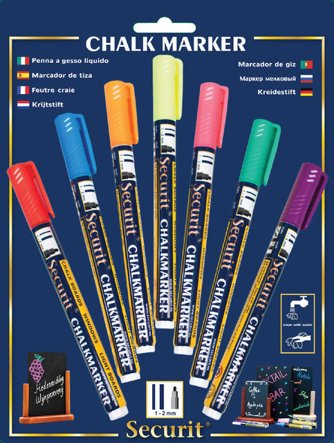 KRIJTSTIFT SECURIT SMA-100 ROND 1-2MM ASS