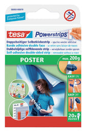 Kleefstrips tesa Powerstrips poster 20st blister
