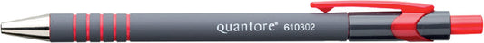 Balpen Quantore grip drukknop rood