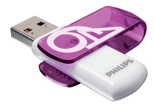 USB stick 2.0 Philips Vivid edition 64GB paars