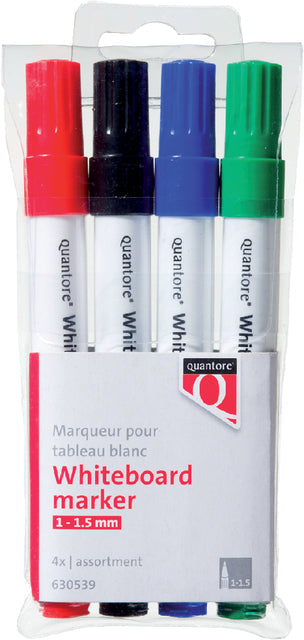 Whiteboardmarker Quantore whiteb rond 1-1.5mm ass