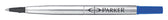 Rollerpenvulling Parker Quink F blauw