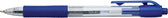 Balpen Quantore rubberen grip drukknop blauw - afbeelding 2