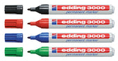 Viltstift edding 3000 rond 1.5-3mm blist4 assorti - afbeelding 2