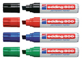 Viltstift edding 800 schuin 4-12mm blauw - afbeelding 2